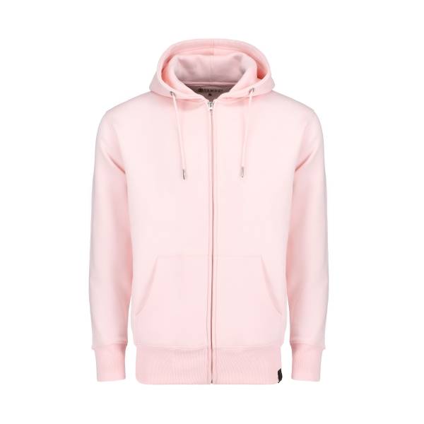 Tymuzi Unisex Hooded Zipper Jacket | Heavenly Pink