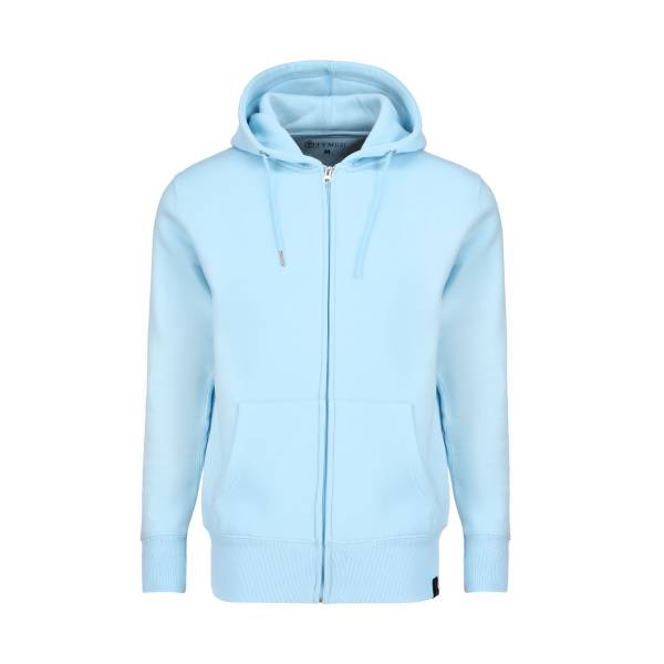 Tymuzi Unisex Hooded Zipper Jacket | Corydalis Blue