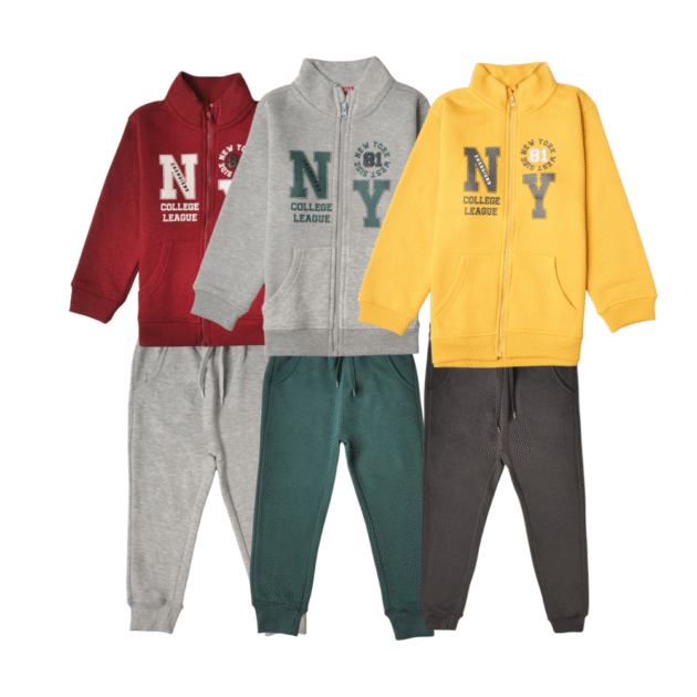 Kids Zipper Suit Printed Front